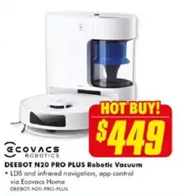 The Good Guys DEEBOT N20 PRO PLUS Robotic Vacuum offer