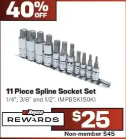 Repco 11 Piece Spline Socket Set offer