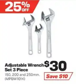 Repco Adjustable Wrench Set 3 Piece offer