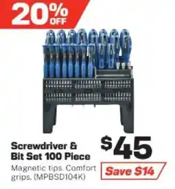 Repco Screwdriver & Bit Set 100 Piece offer