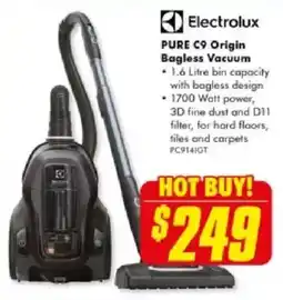 The Good Guys PURE C9 Origin Bagless Vacuum offer
