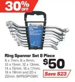 Repco Ring Spanner Set 8 Piece offer
