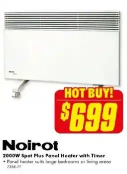 The Good Guys 2000W Spot Plus Panel Heater with Timer offer