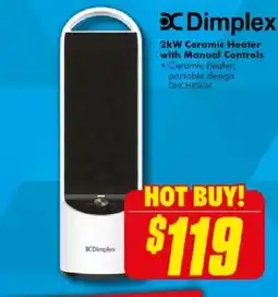 The Good Guys 2kW Ceramic Heater with Manual Controls offer