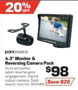 Repco 4.3" Monitor & Reversing Camera Pack offer