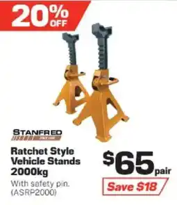 Repco Ratchet Style Vehicle Stands offer
