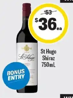 Liquorland St Hugo Sage Shiraz offer