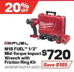 Repco M18 FUEL 1/2" Mid-Torque Impact Wrench with Friction Ring Kit offer