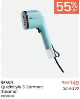 Myer BRAUN QuickStyle 3 Garment Steamer offer