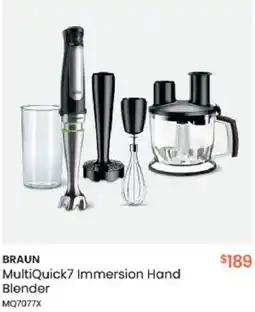 Myer BRAUN MultiQuick7 Immersion Hand Blender offer