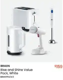 Myer BRAUN Rise and Shine Value Pack, White offer