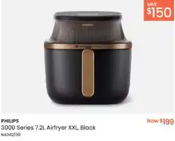 Myer PHILIPS 3000 Series Airfryer XXL, Black offer