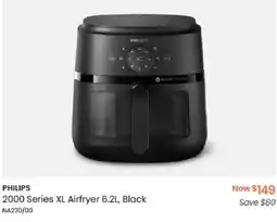 Myer PHILIPS 2000 Series XL Airfryer, Black offer