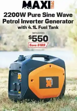 Repco 2200W Pure Sine Wave Petrol Inverter Generator with Fuel Tank offer