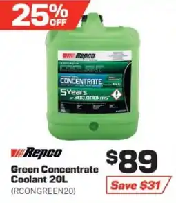 Repco Green Concentrate Coolant offer