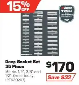 Repco Deep Socket Set 35 Piece offer