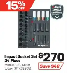 Repco Impact Socket Set 34 Piece offer