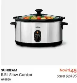 Myer SUNBEAM Slow Cooker offer