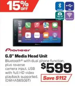 Repco 6.8" Media Head Unit offer