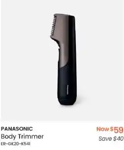 Myer PANASONIC Body Trimmer offer