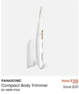 Myer PANASONIC Compact Body Trimmer offer