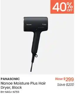Myer PANASONIC Nanoe Moisture Plus Hair Dryer, Black offer