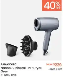 Myer PANASONIC Nanoe & Mineral Hair Dryer, Grey offer