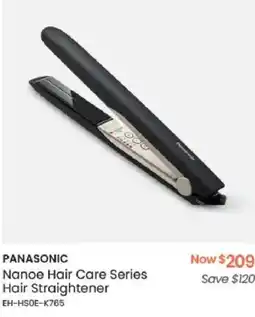 Myer PANASONIC Nanoe Hair Care Series Hair Straightener offer