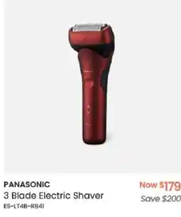 Myer PANASONIC 3 Blade Electric Shaver offer