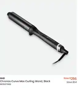 Myer GHD Chronos Curve Max Curling Wand, Black offer