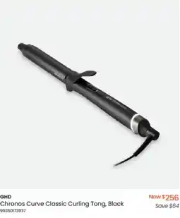 Myer GHD Chronos Curve Classic Curling Tong, Black offer