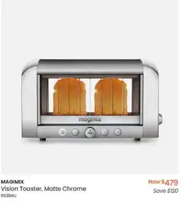 Myer MAGIMIX Vision Toaster, Matte Chrome offer