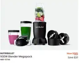 Myer NUTRIBULLET 900W Blender Megapack offer
