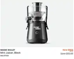 Myer MAGIC BULLET Mini Juicer, Black offer