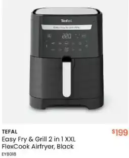 Myer Tefal Easy Fry & Grill 2 in 1 XXL FlexCook Airfryer, Black offer