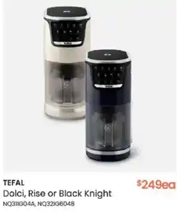 Myer TEFAL Dolci, Rise or Black Knight offer