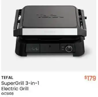 Myer TEFAL SuperGrill 3-in-1 Electric Grill offer