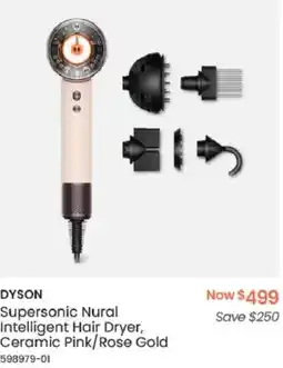 Myer Dyson Supersonic Nural Intelligent Hair Dryer, Ceramic Pink/Rose Gold offer