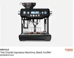 Myer BREVILLE The Oracle Espresso Machine, Black Truffle offer