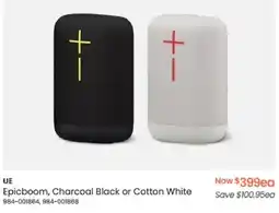 Myer UE Epicboom, Charcoal Black or Cotton White offer