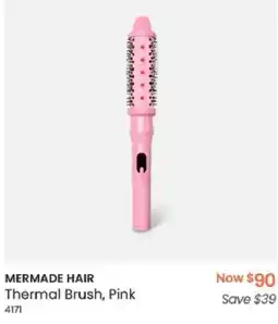 Myer MERMADE HAIR Thermal Brush, Pink offer
