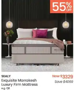 Myer SEALY Exquisite Marrakesh Luxury Firm Mattress offer