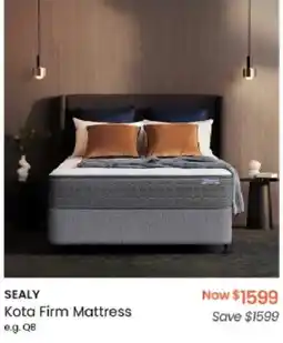 Myer SEALY Kota Firm Mattress offer