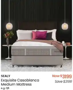 Myer SEALY Exquisite Casablanca Medium Mattress offer