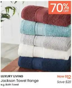 Myer LUXURY LIVING Jackson Towel Range offer