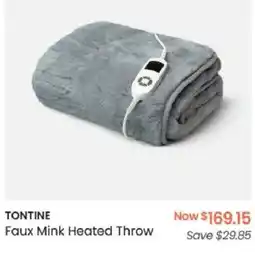 Myer TONTINE Faux Mink Heated Throw offer