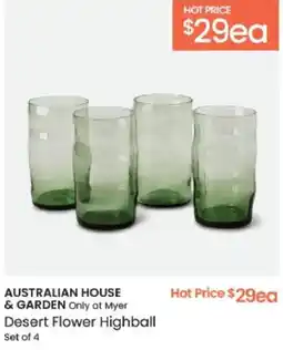 Myer AUSTRALIAN HOUSE & GARDEN Only at Myer Desert Flower Highball offer