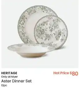 Myer HERITAGE Only at Myer Aster Dinner Set offer