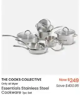 Myer THE COOKS COLLECTIVE Only at Myer Essentials Stainless Steel Cookware offer