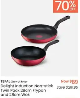 Myer TEFAL Only at Myer Delight Induction Non-stick offer